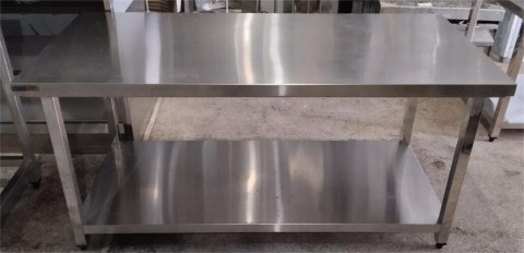 Τραπέζι Εργασίας Ανοξείδωτο 150x70x73Cm Μεταχειρισμένο 